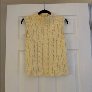 Vintage cable knit sweater vest